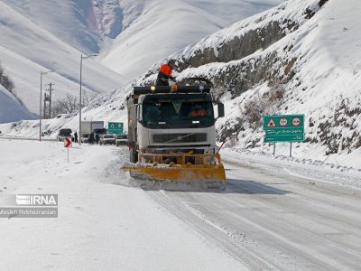 بارش برف و کولاک شدید در تکاب