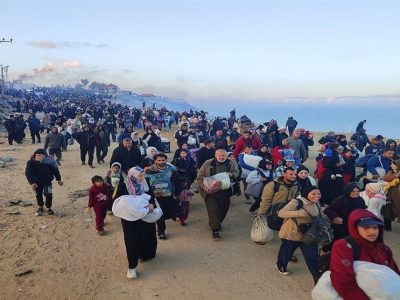 آغاز بازگشت آوارگان فلسطینی به شمال نوار غزه