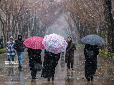 برف و باران در ۱۱ استان