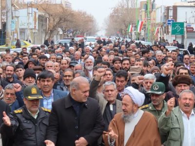 راهپیمایی جشن پیروزی مقاومت فلسطین در شاهین دژ