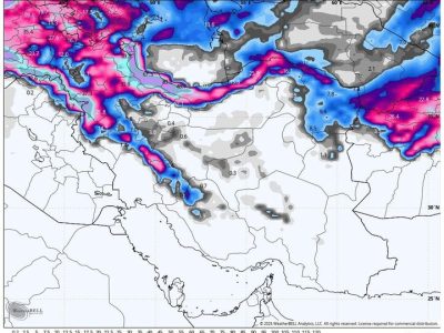 هشدار بارش برف و تگرگ شدید در ۱۵ استان