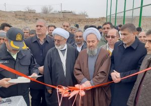 افتتاح زمین چمن مصنوعی روستای احمدآباد